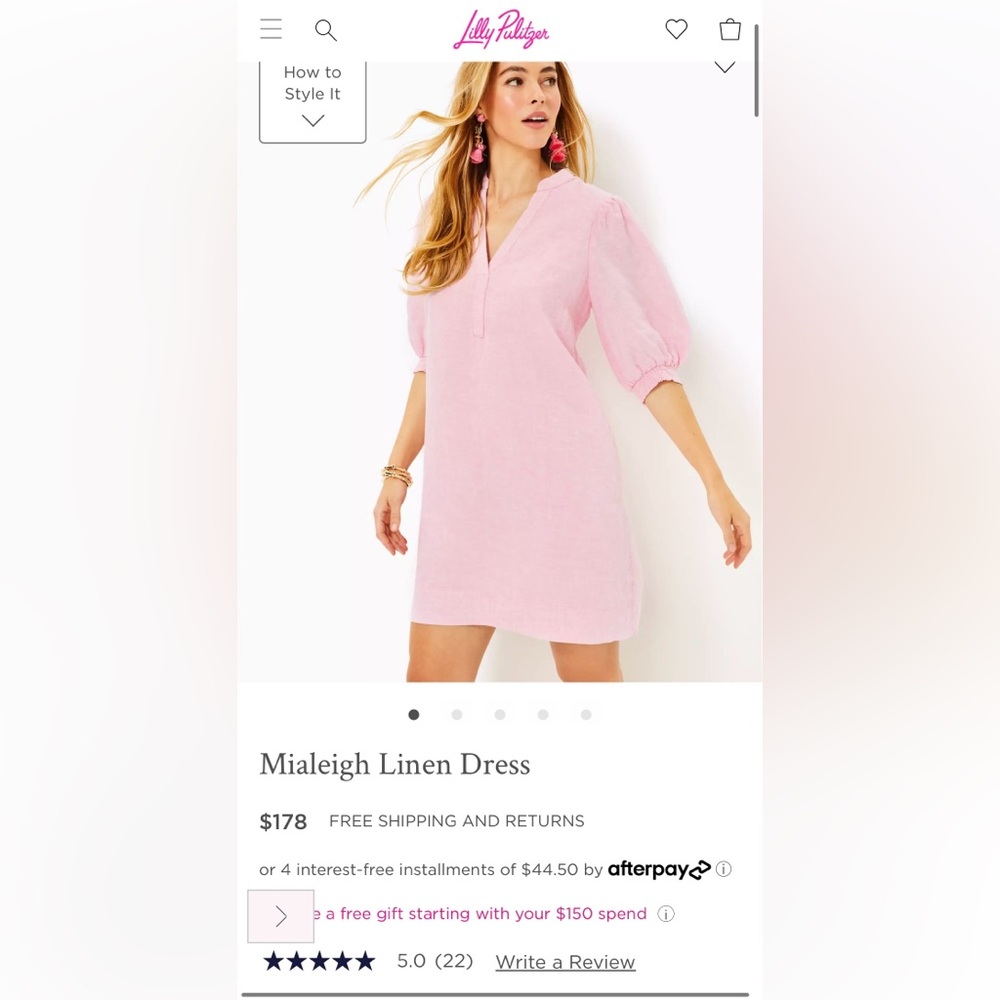 Lilly Pulitzer Mialeigh Linen Dress
